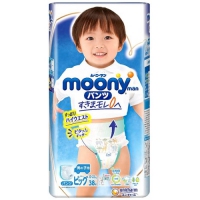 Moony Nappy Pants Size XL Boy (12-22 k)38pc